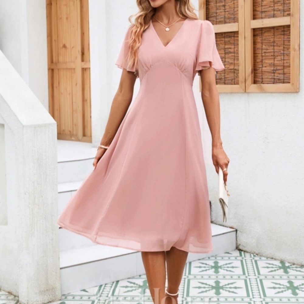 Jj's House Dusty Rose Size M midi dress